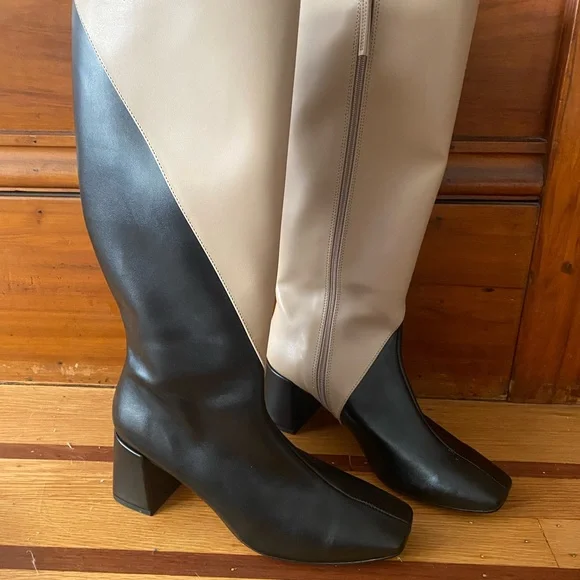 Alohas Knee High Vegan Leather Boots size 40/9 - Picture 4 of 5